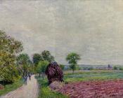 阿尔弗莱德 西斯莱 : Countryside near Moret